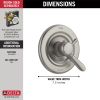 DELTA Lahara Monitor 17 Series Valve Only Trim — Stainless