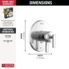 DELTA Altado Monitor 17 Series Valve Only Trim — Chrome