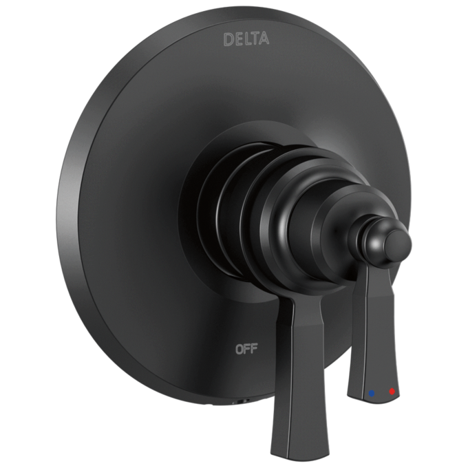 DELTA Dorval Monitor 17 Series Valve Trim Only — Matte Black