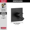 DELTA Ara Monitor 17 Series Valve Only Trim — Matte Black