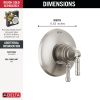 DELTA Broderick 17 Series Valve Only Trim — Lumicoat® Stainless