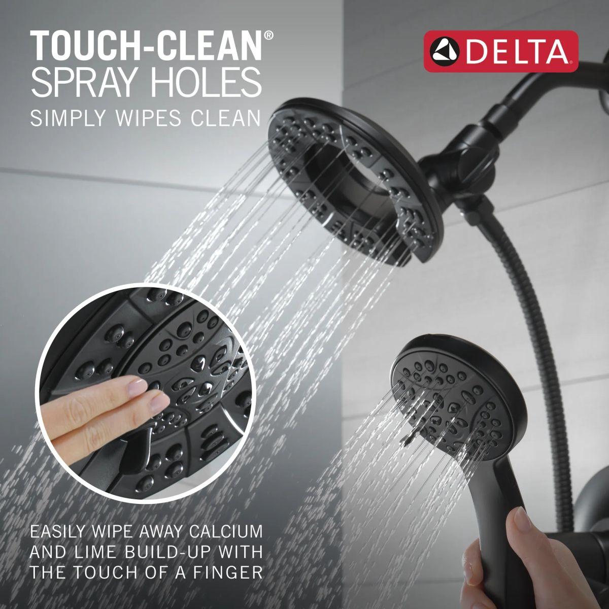 DELTA Kayra Monitor 17 Series Shower Trim — Matte Black