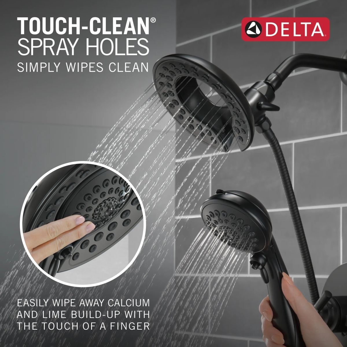 DELTA Saylor Monitor 17 Series Shower Trim with In2ition — Matte Black