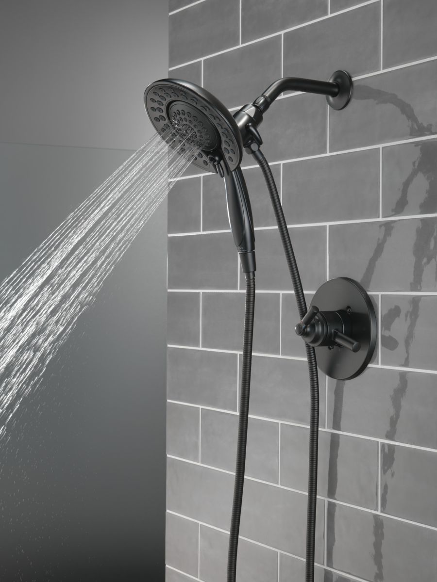 DELTA Saylor Monitor 17 Series Shower Trim with In2ition — Matte Black