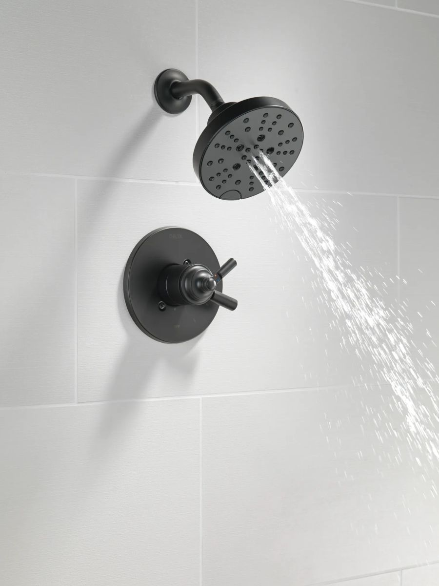 DELTA Saylor Monitor 17 Series Shower Trim — Matte Black