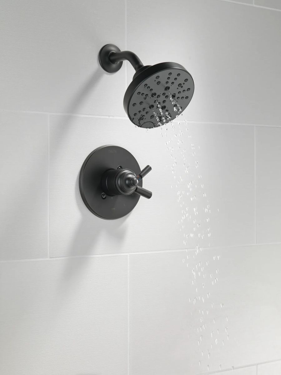 DELTA Saylor Monitor 17 Series Shower Trim — Matte Black