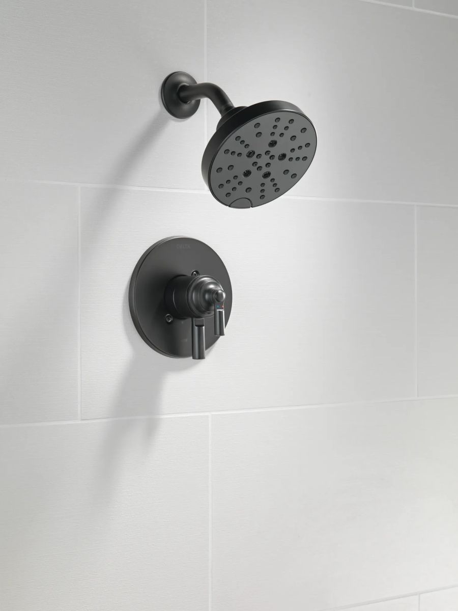 DELTA Saylor Monitor 17 Series Shower Trim — Matte Black