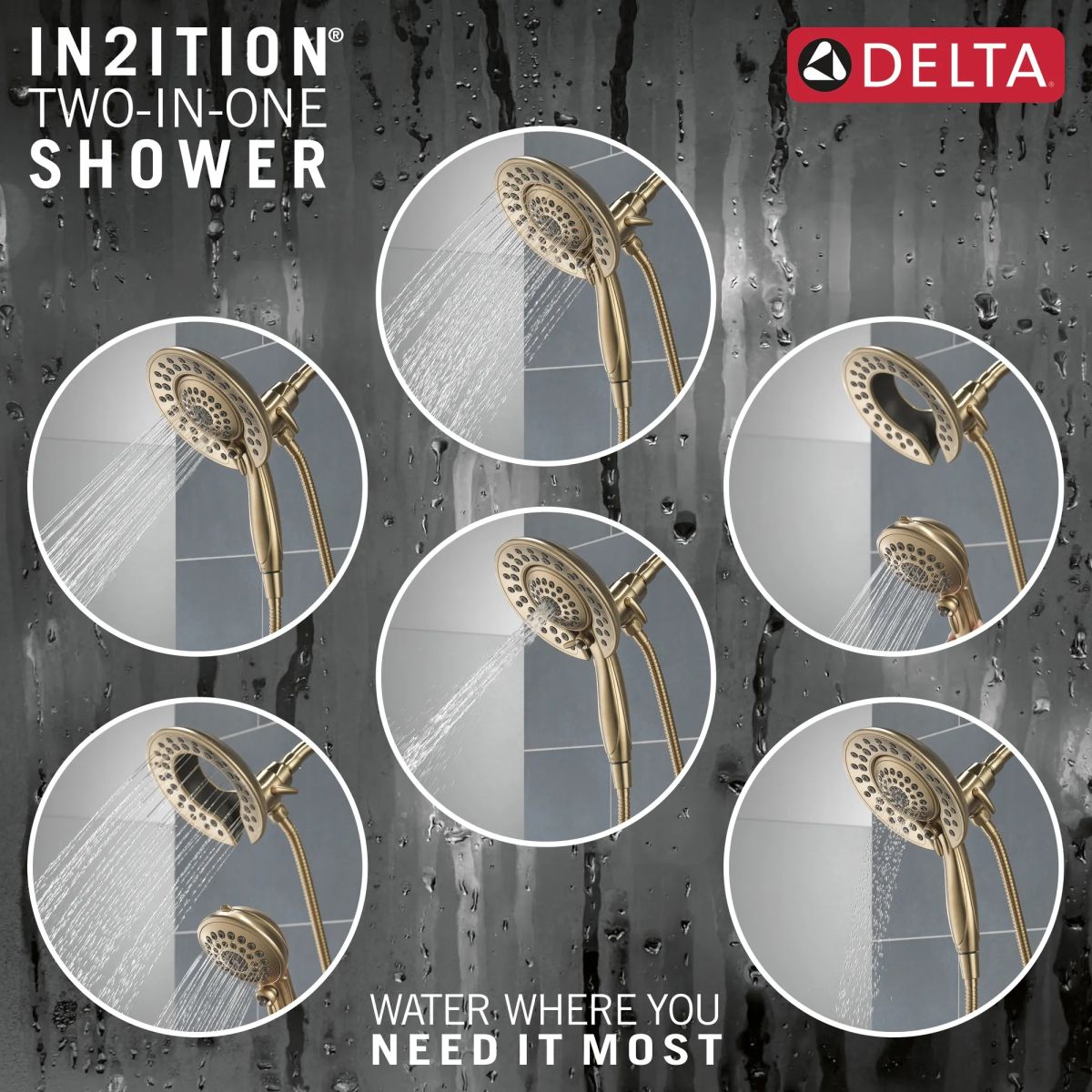 DELTA Saylor Monitor 17 Series Shower Trim with In2ition — Champagne Bronze