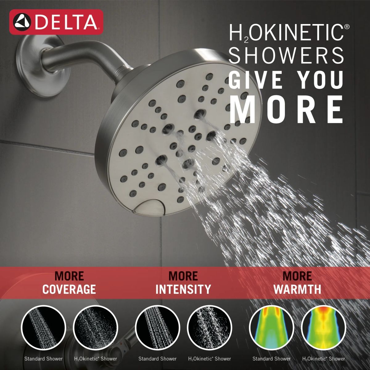 DELTA Saylor Monitor 17 Series Shower Trim — Stainless
