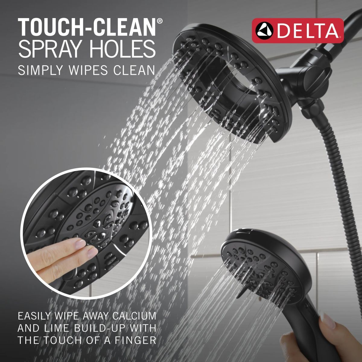 DELTA Altado Monitor 17 Series Shower Trim with In2ition — Matte Black