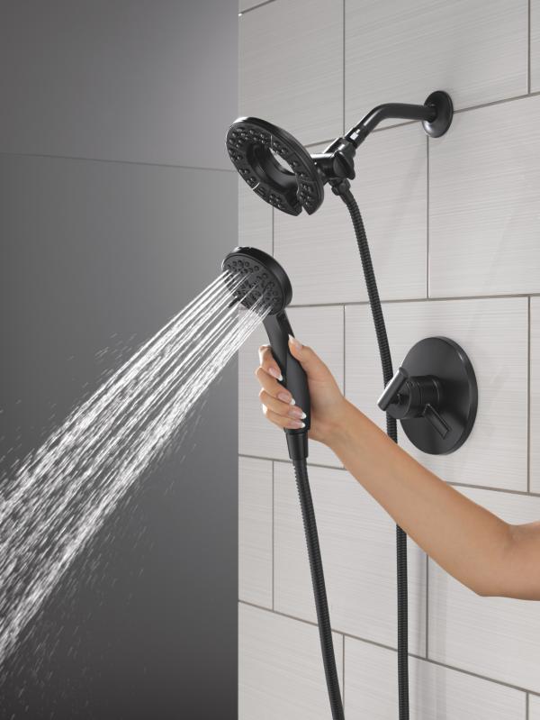 DELTA Altado Monitor 17 Series Shower Trim with In2ition — Matte Black