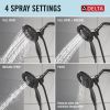 DELTA Altado Monitor 17 Series Shower Trim with In2ition — Matte Black