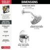 DELTA Altado Monitor 17 Series Shower Trim — Chrome