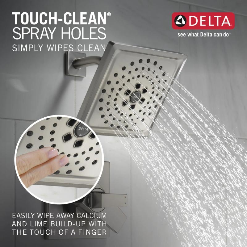 DELTA Trillian 17 Series H2Okinetic Shower Only Trim — Lumicoat® Stainless