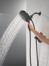 DELTA Bonacci 17 Series Shower Trim with In2ition Shower Head — Matte Black