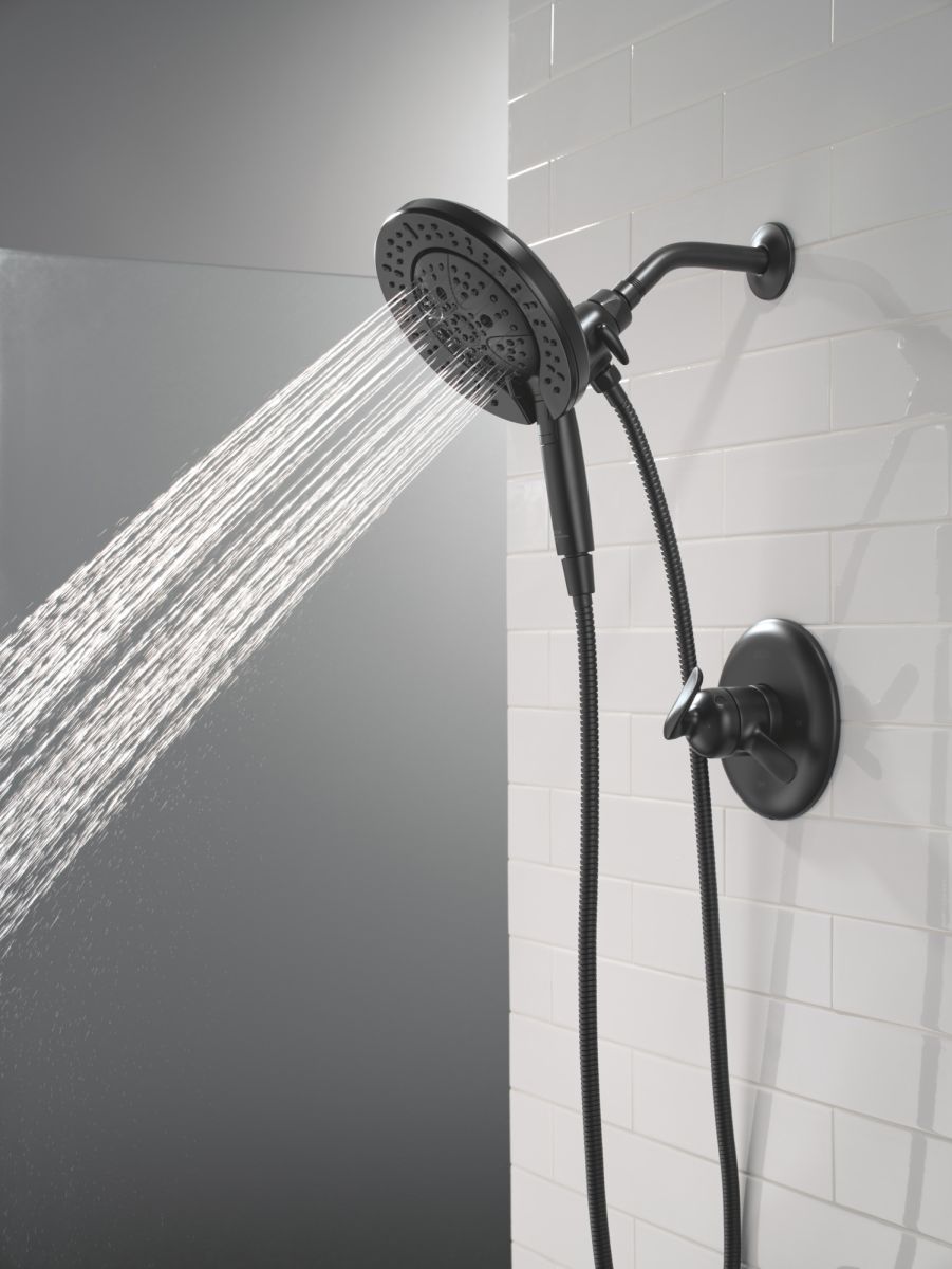 DELTA Bonacci 17 Series Shower Trim with In2ition Shower Head — Matte Black