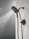 DELTA Bonacci 17 Series Shower Trim with In2ition Shower Head — Matte Black