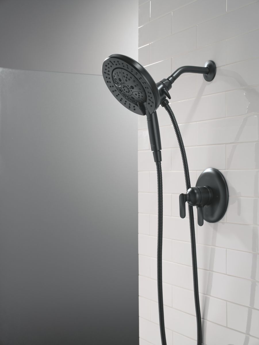 DELTA Bonacci 17 Series Shower Trim with In2ition Shower Head — Matte Black