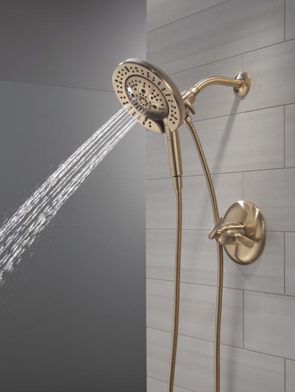 DELTA Bonacci 17 Series Shower Trim with In2ition Shower Head — Lumicoat® Champagne Bronze