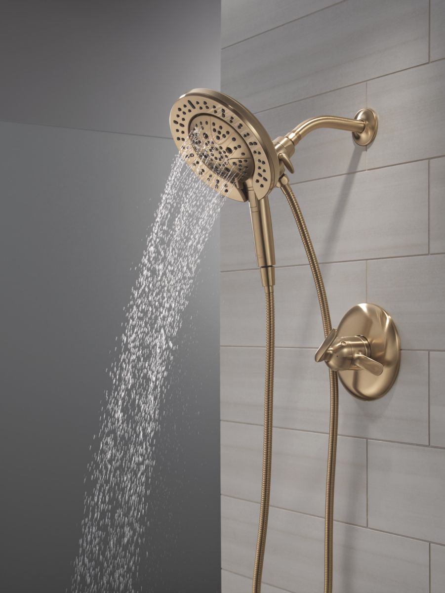 DELTA Bonacci 17 Series Shower Trim with In2ition Shower Head — Lumicoat® Champagne Bronze