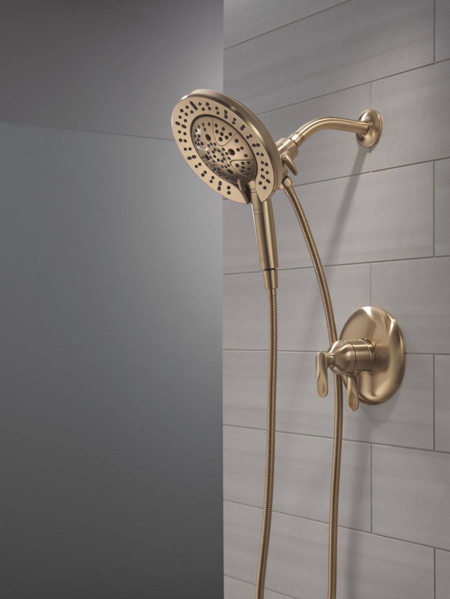 DELTA Bonacci 17 Series Shower Trim with In2ition Shower Head — Lumicoat® Champagne Bronze