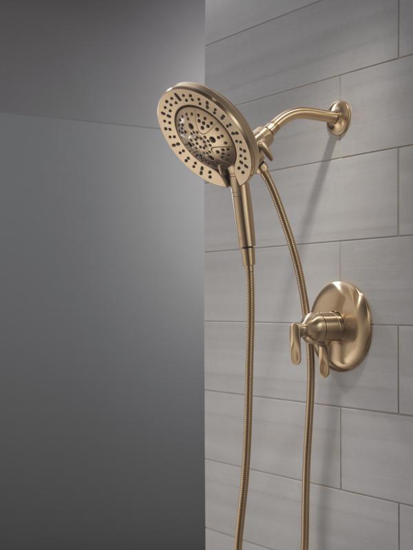 DELTA Bonacci 17 Series Shower Trim with In2ition Shower Head — Lumicoat® Champagne Bronze