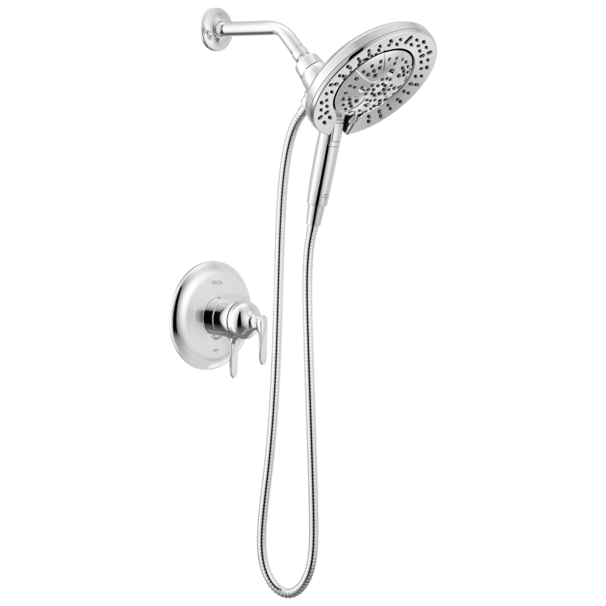 DELTA Bonacci 17 Series Shower Trim with In2ition Shower Head — Lumicoat® Chrome