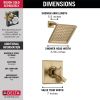 DELTA Dryden Monitor 17 Series Shower Trim — Champagne Bronze