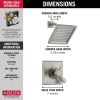 DELTA Dryden Monitor 17 Series Shower Trim — Stainless