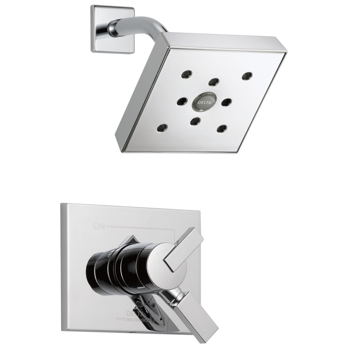 DELTA Vero Monitor 17 Series H2OKINETIC Shower Trim — Chrome