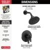 DELTA Dorval Monitor 17 Series Shower Trim — Matte Black