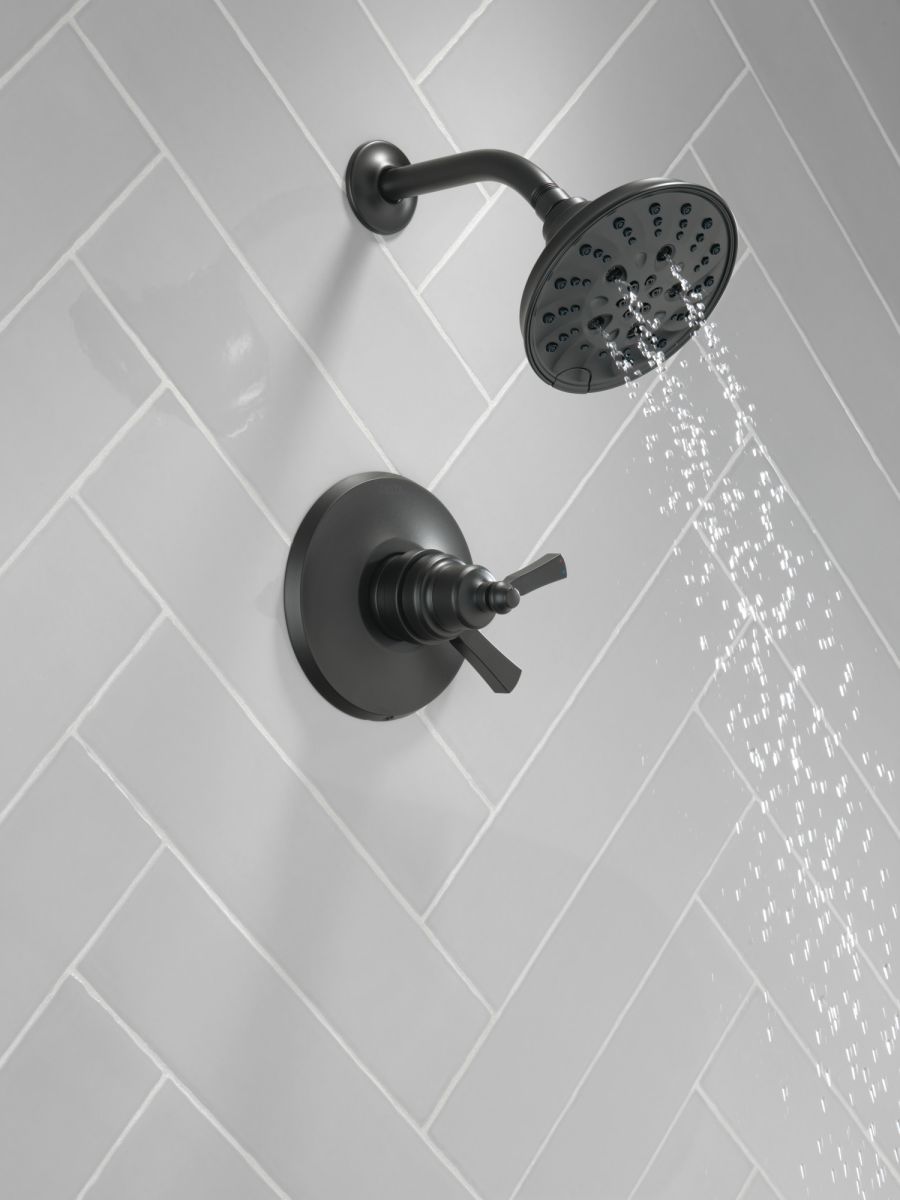 DELTA Dorval Monitor 17 Series Shower Trim — Matte Black
