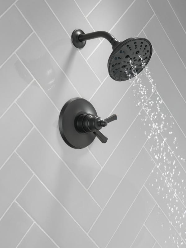 DELTA Dorval Monitor 17 Series Shower Trim — Matte Black