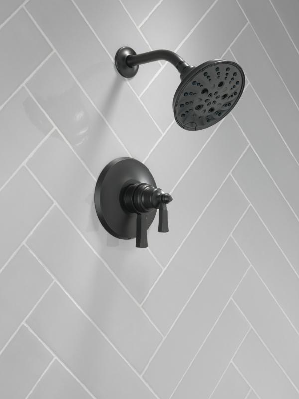 DELTA Dorval Monitor 17 Series Shower Trim — Matte Black