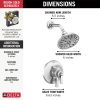 DELTA Dorval Monitor 17 Series Shower Trim — Chrome