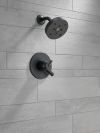 DELTA Trinsic Monitor 17 Series H2OKINETIC Shower Trim — Matte Black