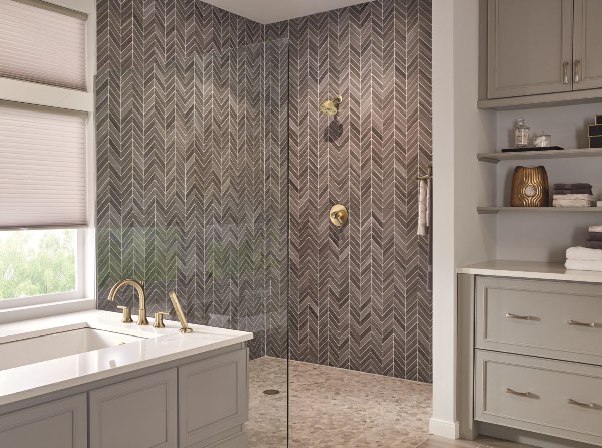 DELTA Trinsic 24" Double Towel Bar — Champagne Bronze