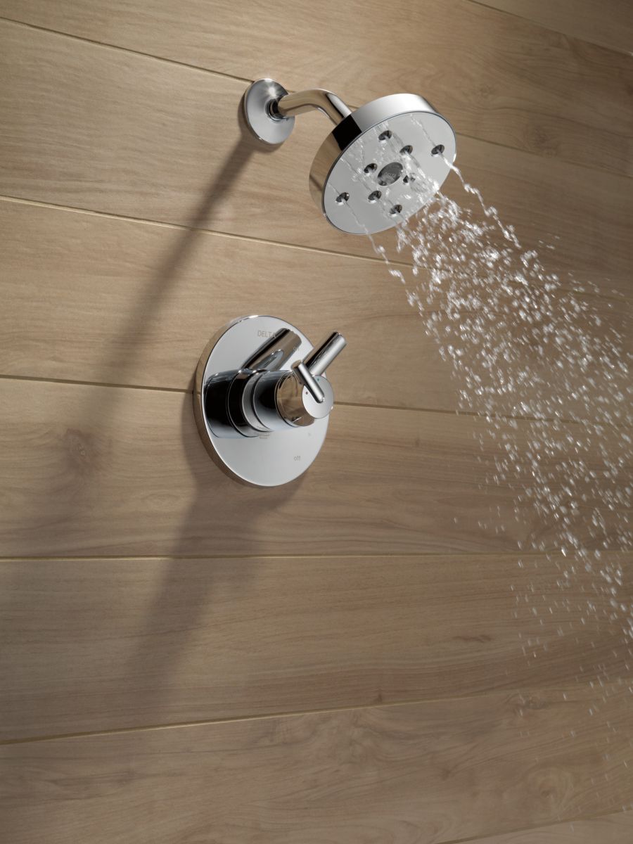 DELTA Trinsic Monitor 17 Series H2OKINETIC Shower Trim — Chrome