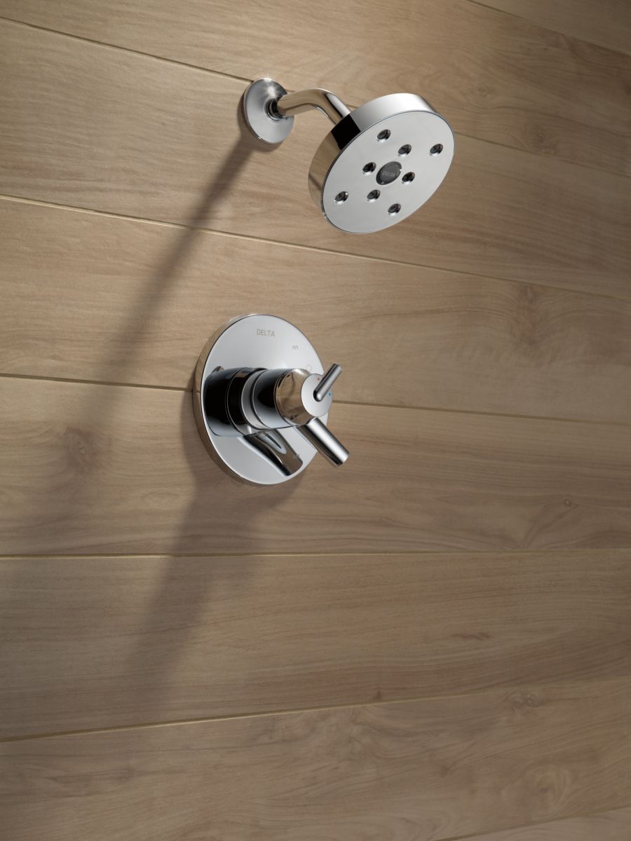 DELTA Trinsic Monitor 17 Series H2OKINETIC Shower Trim — Chrome