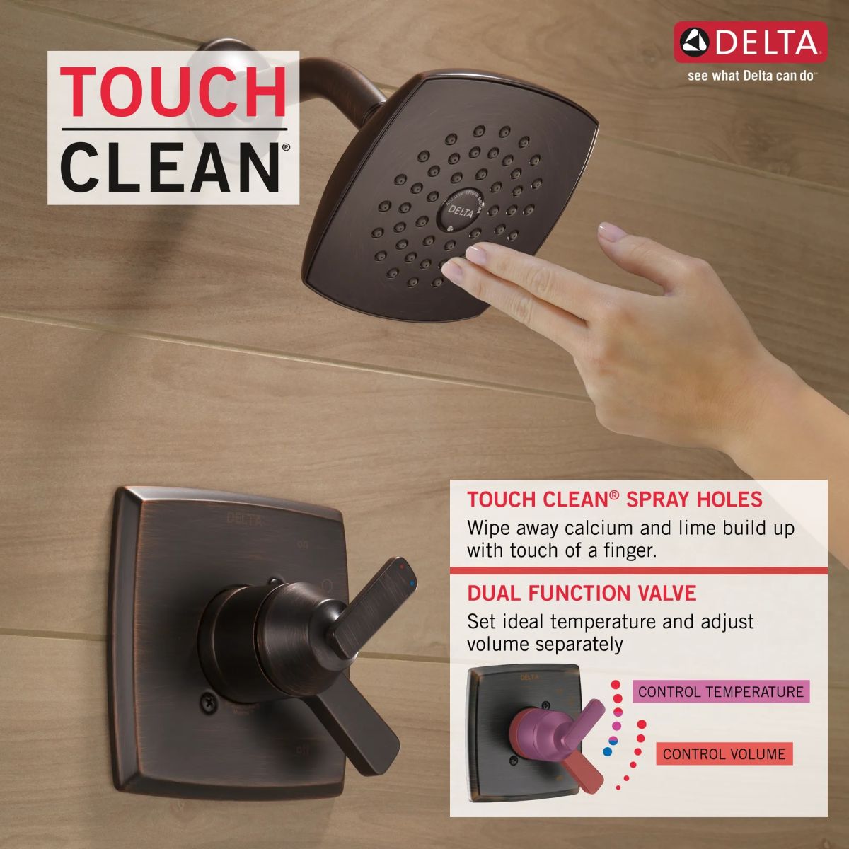 DELTA Ashlyn Monitor 17 Series Shower Trim — Venetian Bronze