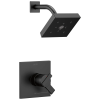 DELTA Ara Monitor 17 Series H2OKINETIC Shower Trim — Matte Black