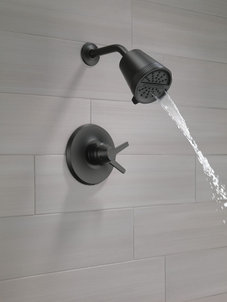 DELTA Galeon 17 Series Shower Trim with Cylinder SH — Matte Black