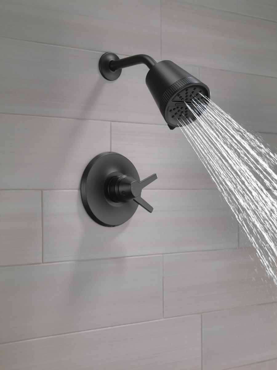 DELTA Galeon 17 Series Shower Trim with Cylinder SH — Matte Black