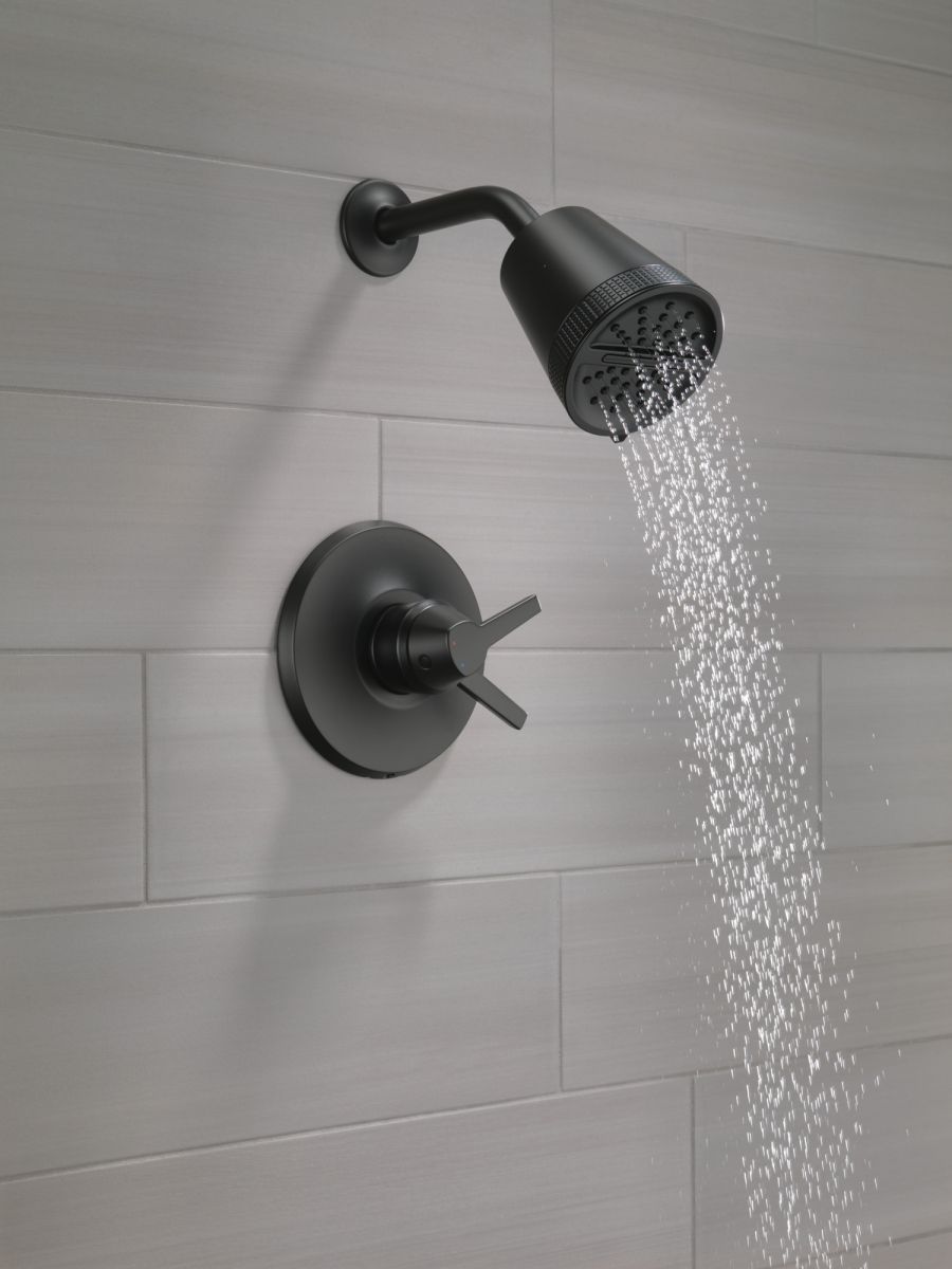 DELTA Galeon 17 Series Shower Trim with Cylinder SH — Matte Black