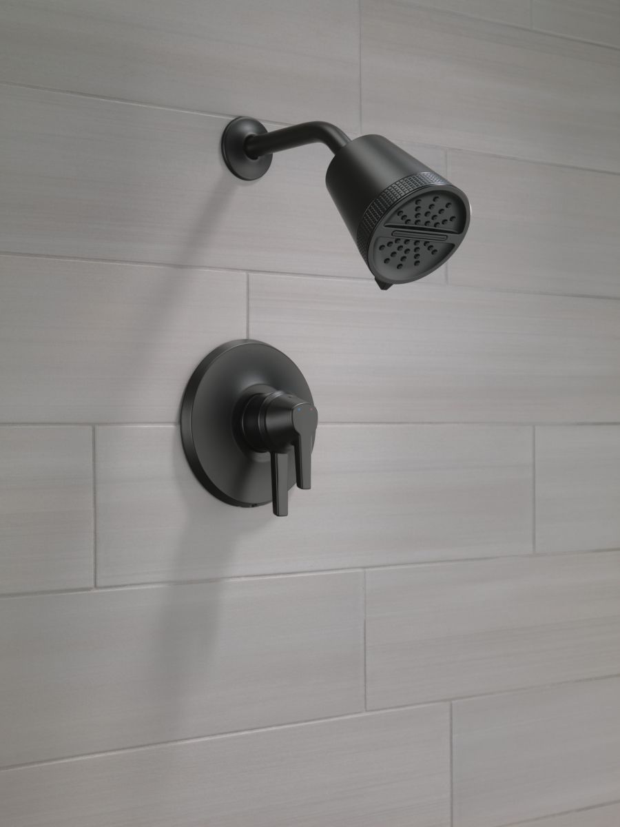 DELTA Galeon 17 Series Shower Trim with Cylinder SH — Matte Black