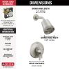 DELTA Galeon 17 Series Shower Trim with Cylinder SH — Lumicoat® Stainless