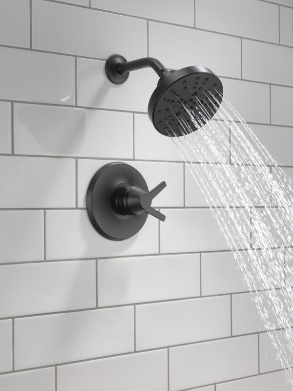 DELTA Galeon 17 Series Shower Trim with H2OKinetic — Matte Black