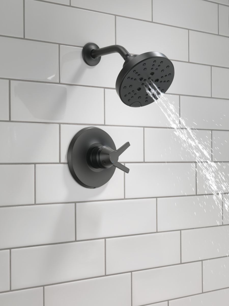 DELTA Galeon 17 Series Shower Trim with H2OKinetic — Matte Black