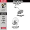DELTA Galeon 17 Series Shower Trim with H2OKinetic — Lumicoat® Chrome