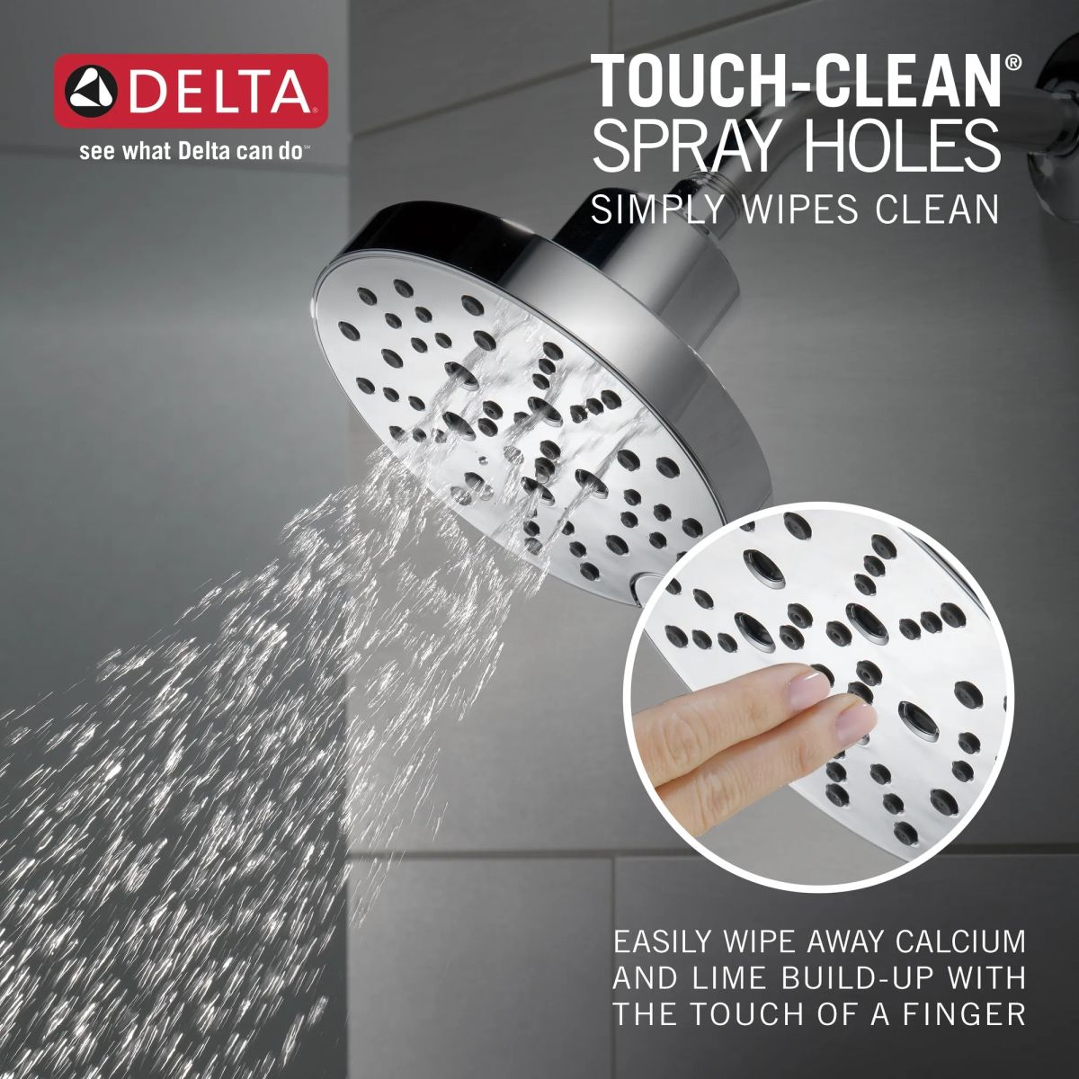 DELTA Galeon 17 Series Shower Trim with H2OKinetic — Lumicoat® Chrome